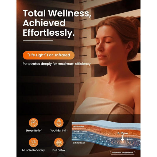 Infrared sauna PAETA dla 1-2 osób