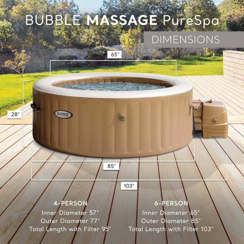 Jacuzzi Intex PureSpa 6-osobowe Sahara Tan