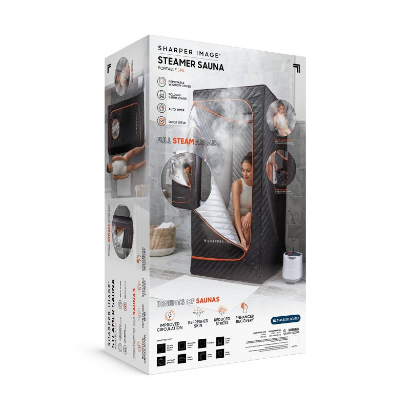 Przenośna sauna parowa Sharper Image do domowego spa