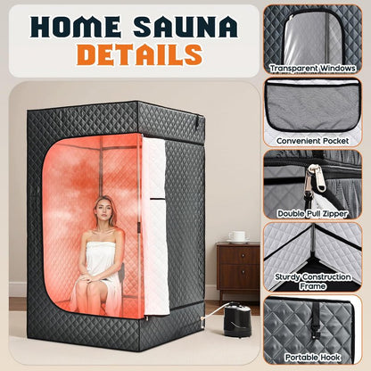 Parowa sauna SereneLife z parownikiem